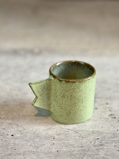 zielona filiżanka ceramiczna 90 ml