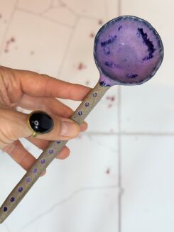 ceramiczna orchideowa łyżka - 7