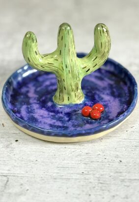 Kaktus stojak na biżuterię I