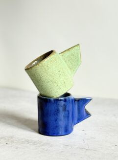 zielona filiżanka ceramiczna 90 ml