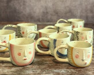 zestaw ceramiczny handmade Kolorowa Misa