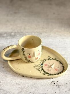 zestaw ceramiczny handmade Kolorowa Misa