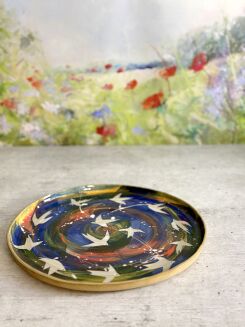 kolorowa patera ceramiczna na prezent