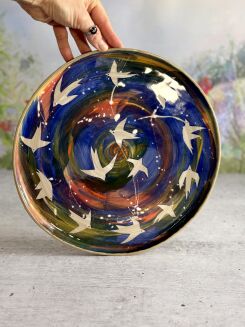 kolorowa patera ceramiczna na prezent