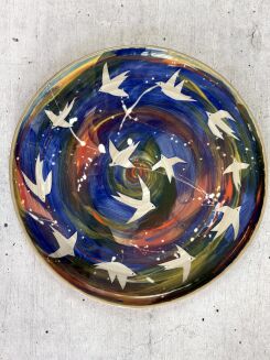 kolorowa patera ceramiczna na prezent