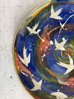 kolorowa patera ceramiczna