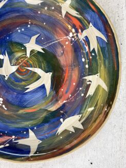 kolorowa patera ceramiczna