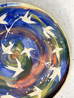 kolorowa patera ceramiczna