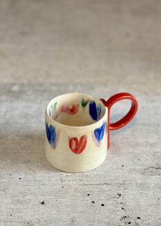 kolorowa filiżanka do kawy handmade