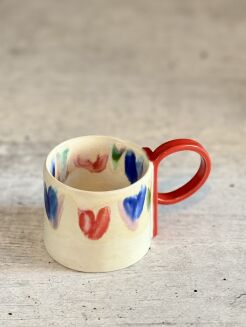 kolorowa filiżanka do kawy handmade