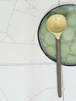 ceramiczna łyżka kawa z mlekiem - 5