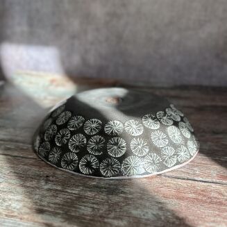 Bardzo duża misa ceramiczna w różu - 6