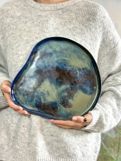 artystyczna patera ceramiczna