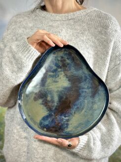 artystyczna patera ceramiczna