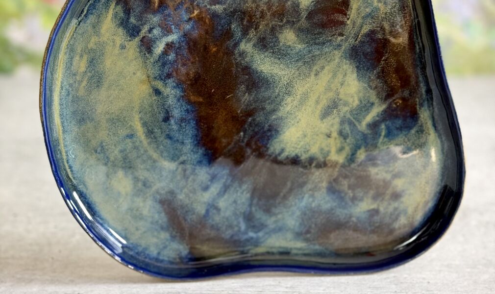 duża patera ceramiczna ręcznie robiona