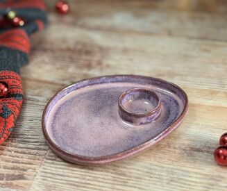 ceramiczny talerzyk na jajko, ceramika handmade, Kolorowa Misa
