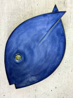 ceramiczna patera w kształcie ryby