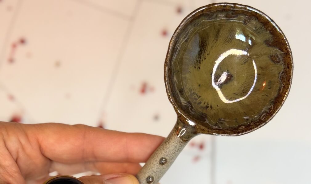ceramiczna czekoladowa łyżka