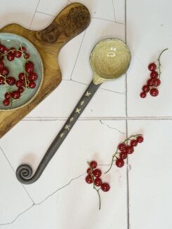 ceramiczna zakręcona łyżka kawa z mlekiem - 3
